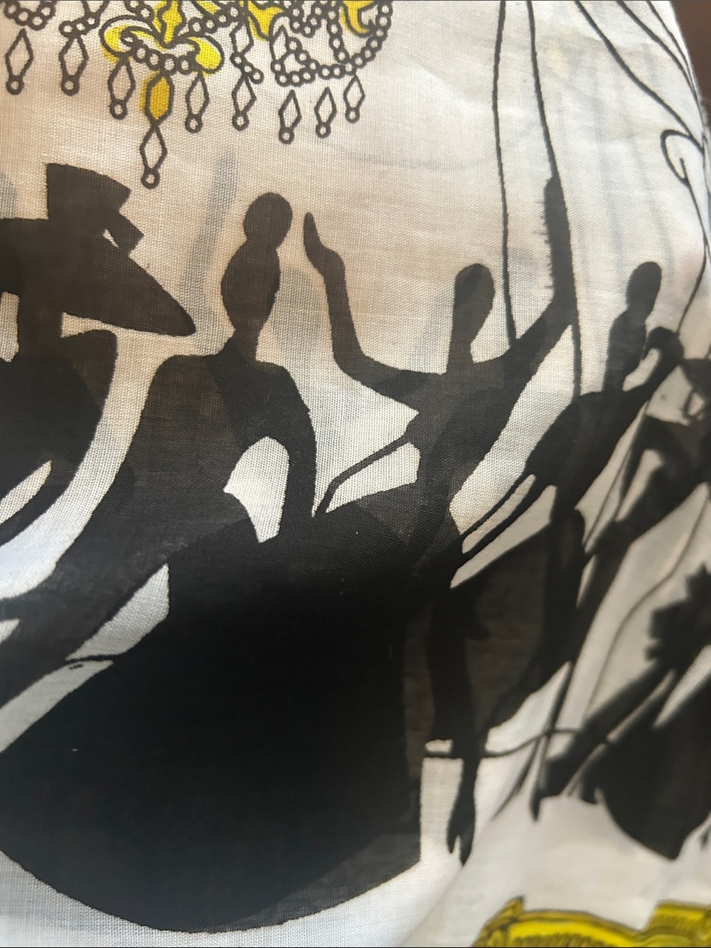 Rare Chandelier Dancers Jacques Fath Scarf - Picture 5 of 9